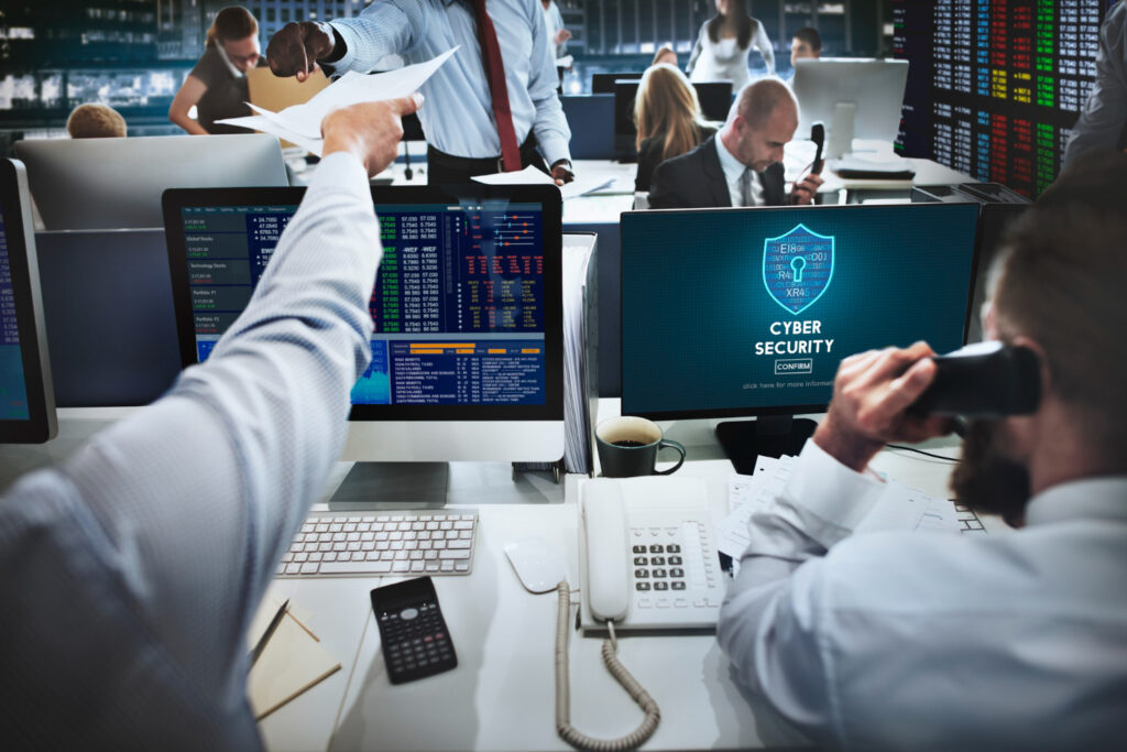 Cyber security services protecting business data, networks, and systems